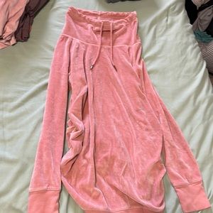 Isabel maternity cowl neck pink sweatshirt